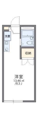 レオパレス法華寺の間取り