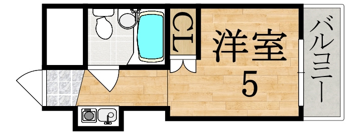 若草女子学生ハイツの間取り
