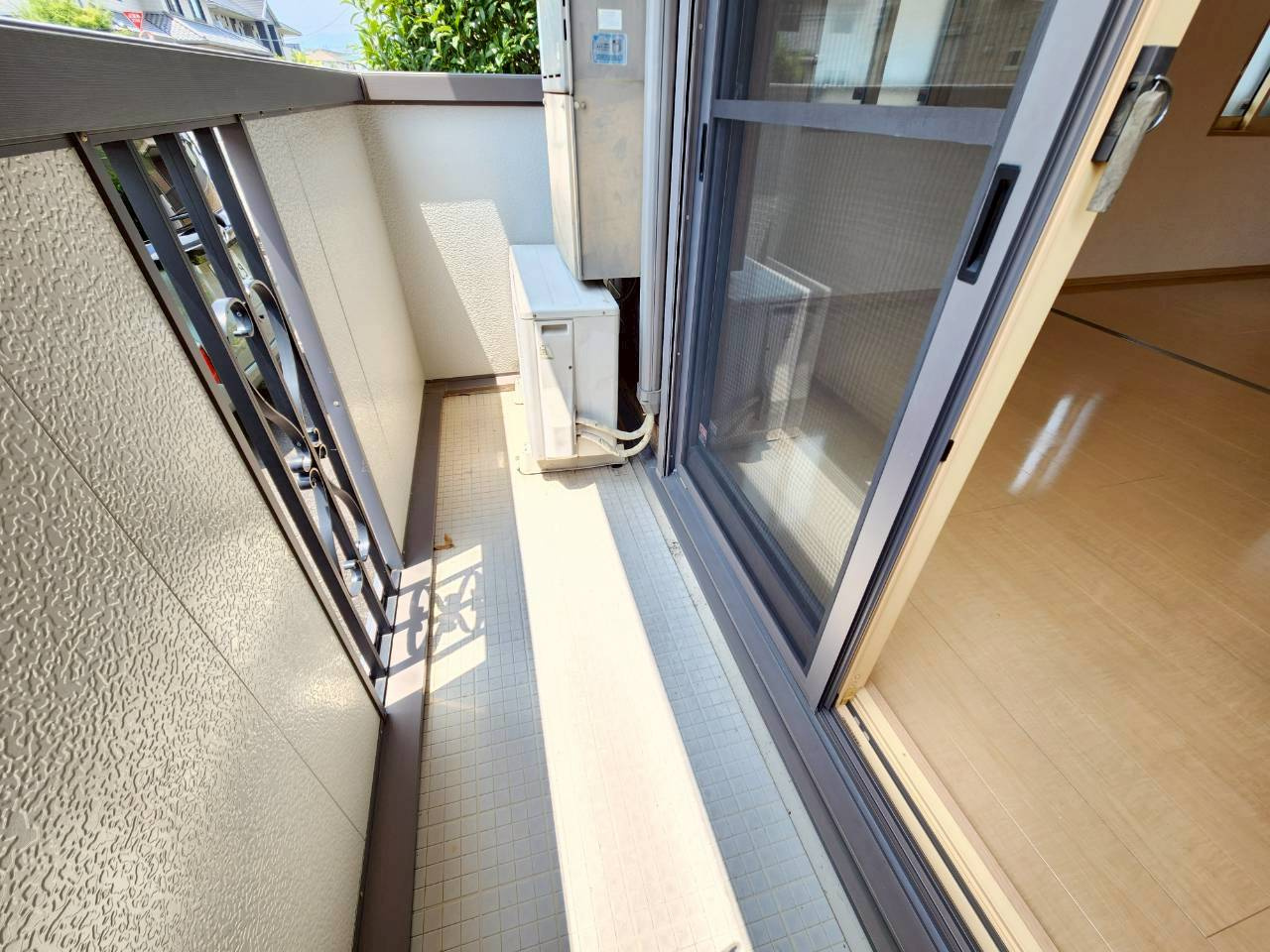 ルーナ西大寺のバルコニー