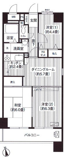 グランシエロ川口本町の間取り