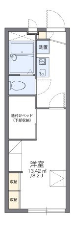 レオパレスユニバース橿原の間取り