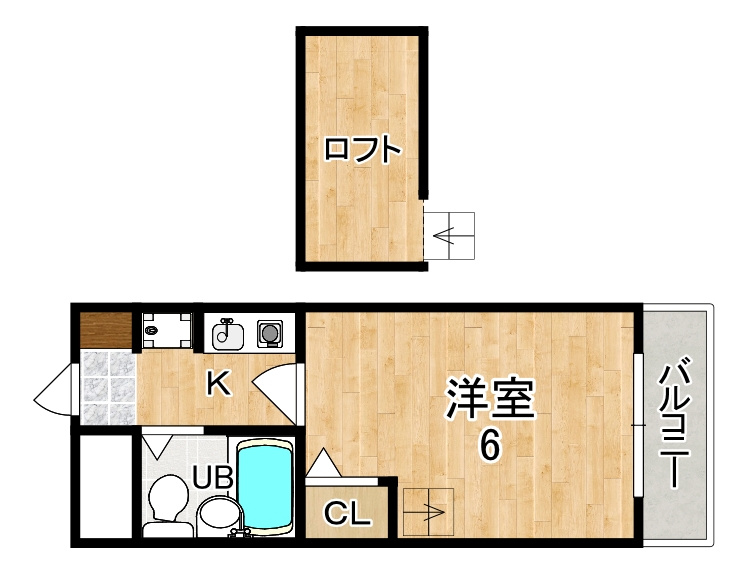 シティパレスやすらぎの道Ｐ５の間取り