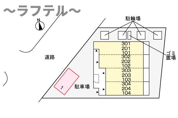 ヒカルサ西所沢ノースの区画図