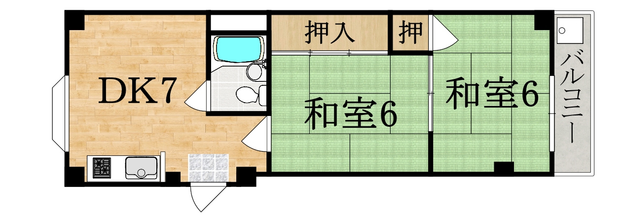 ロイヤル南生駒の間取り