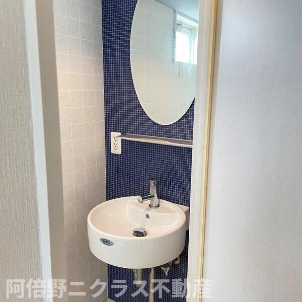 クレイドル西田辺の洗面所