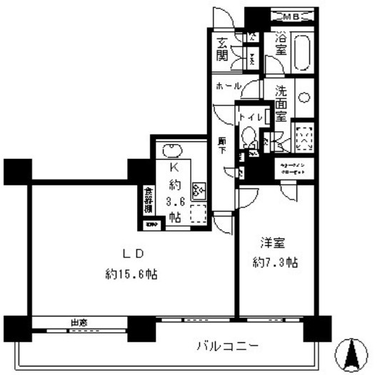 リバーポイントタワーの間取り