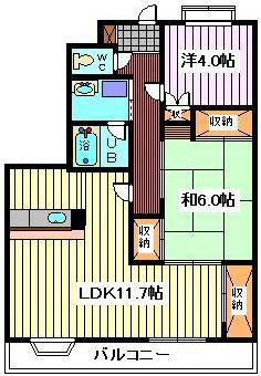 エヌエフ中浦和の間取り