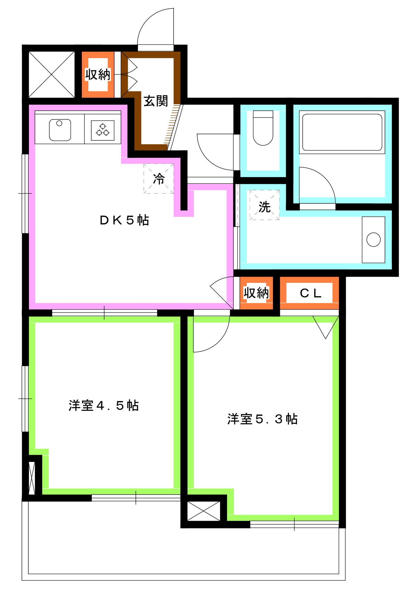 武蔵野市吉祥寺本町４丁目の賃貸マンションの間取り