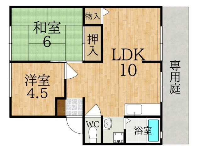 フローラ東坂の間取り
