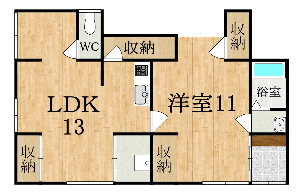 薬師堂町戸建ての間取り