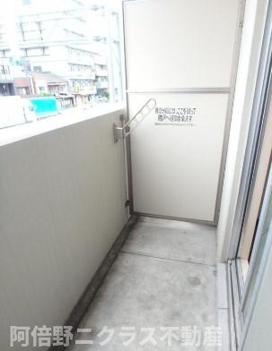 エイチ・ツー・オー東住吉Ⅰ番館のバルコニー
