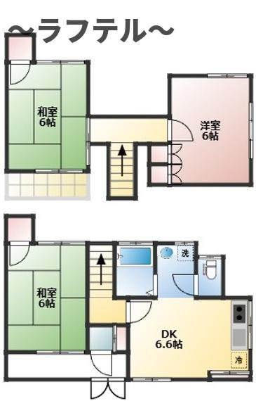 西所沢一丁目貸家の間取り