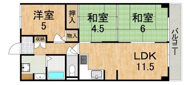 サンマンション新大宮の間取り
