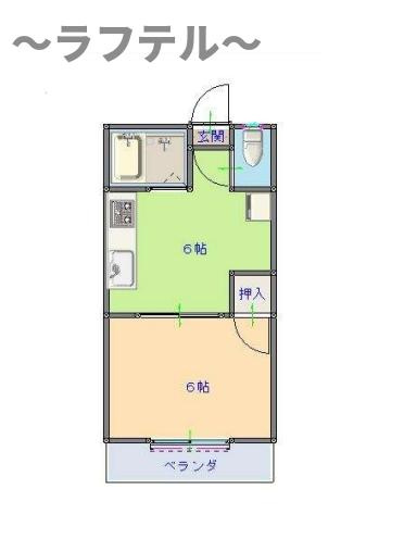 コーポ南入曽の間取り