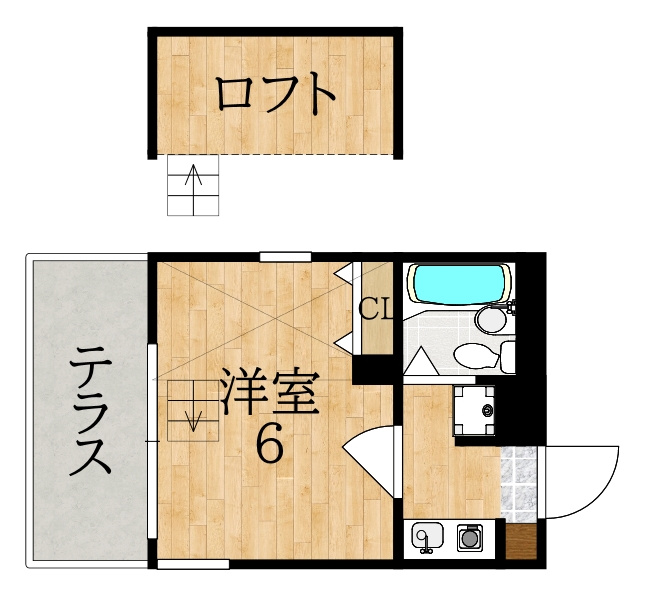 シティパレス学園前Ｐー７の間取り