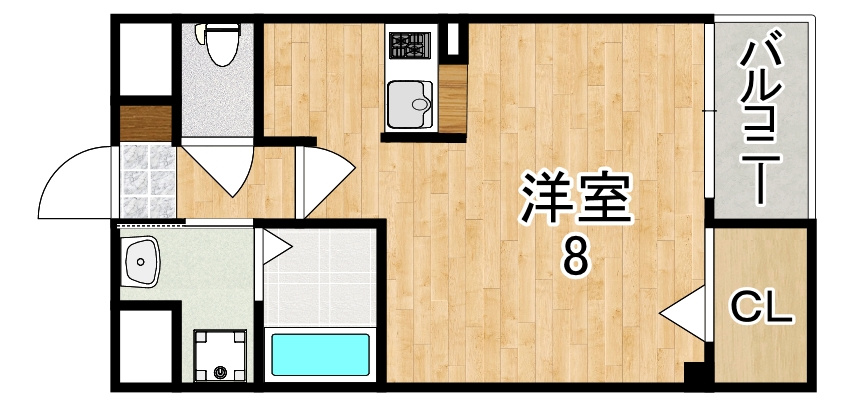 パレット法蓮の間取り