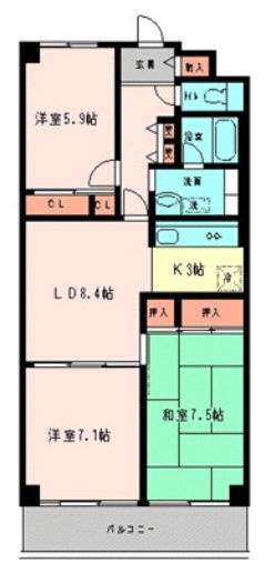 戸田第一スカイハイツの間取り