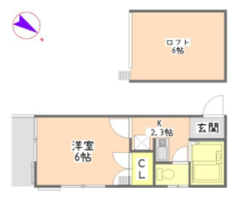 サザンハイツの間取り