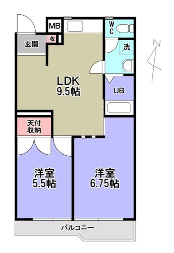 グリーン・シャイン芝の間取り