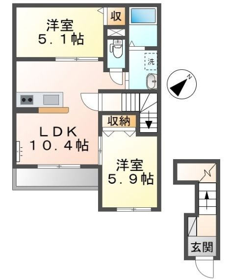 ヴァンベールⅡの間取り