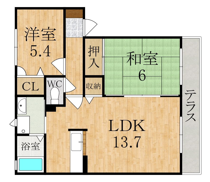 ラフィナートCの間取り
