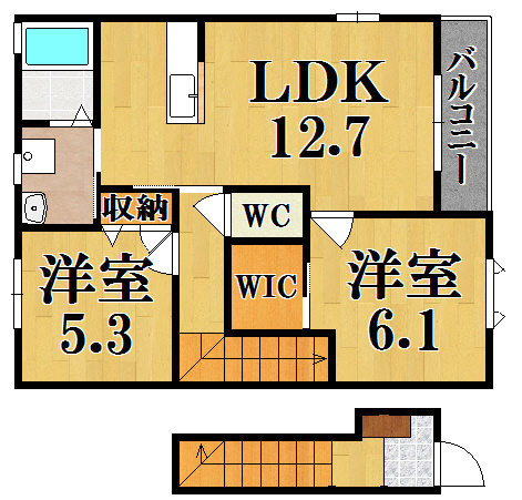 レジデンシア時計台Ａの間取り