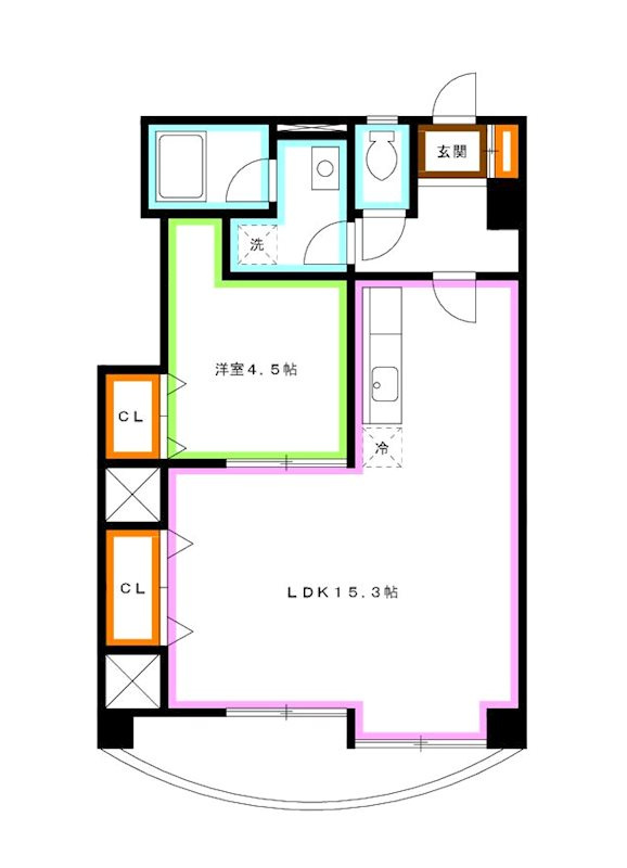 三鷹市井の頭４丁目の賃貸マンションの間取り