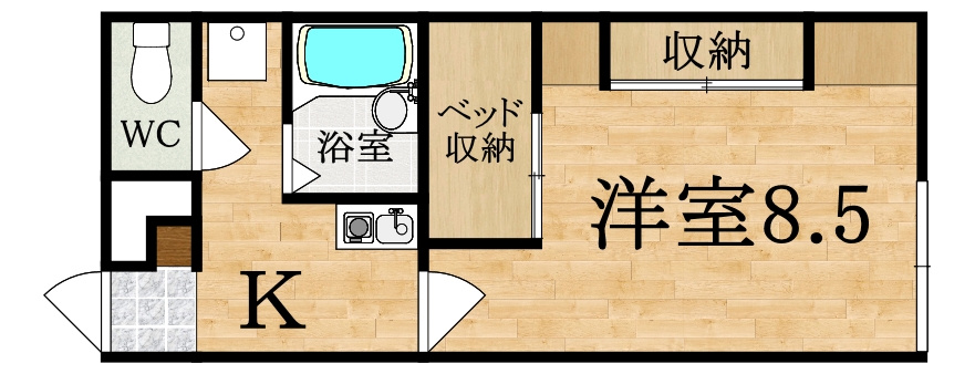 レオパレスＨｉｒｏの間取り