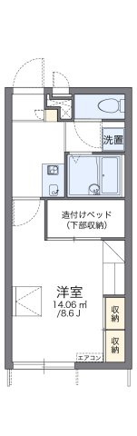 レオパレスプレミールの間取り
