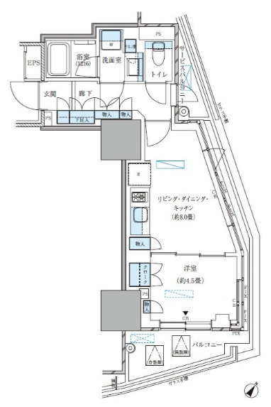 パークアクシス五反田スカイタワーの間取り