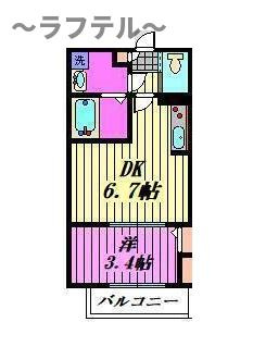(仮)所沢市向陽町アパートの間取り