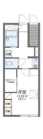 レオパレスサイトウの間取り