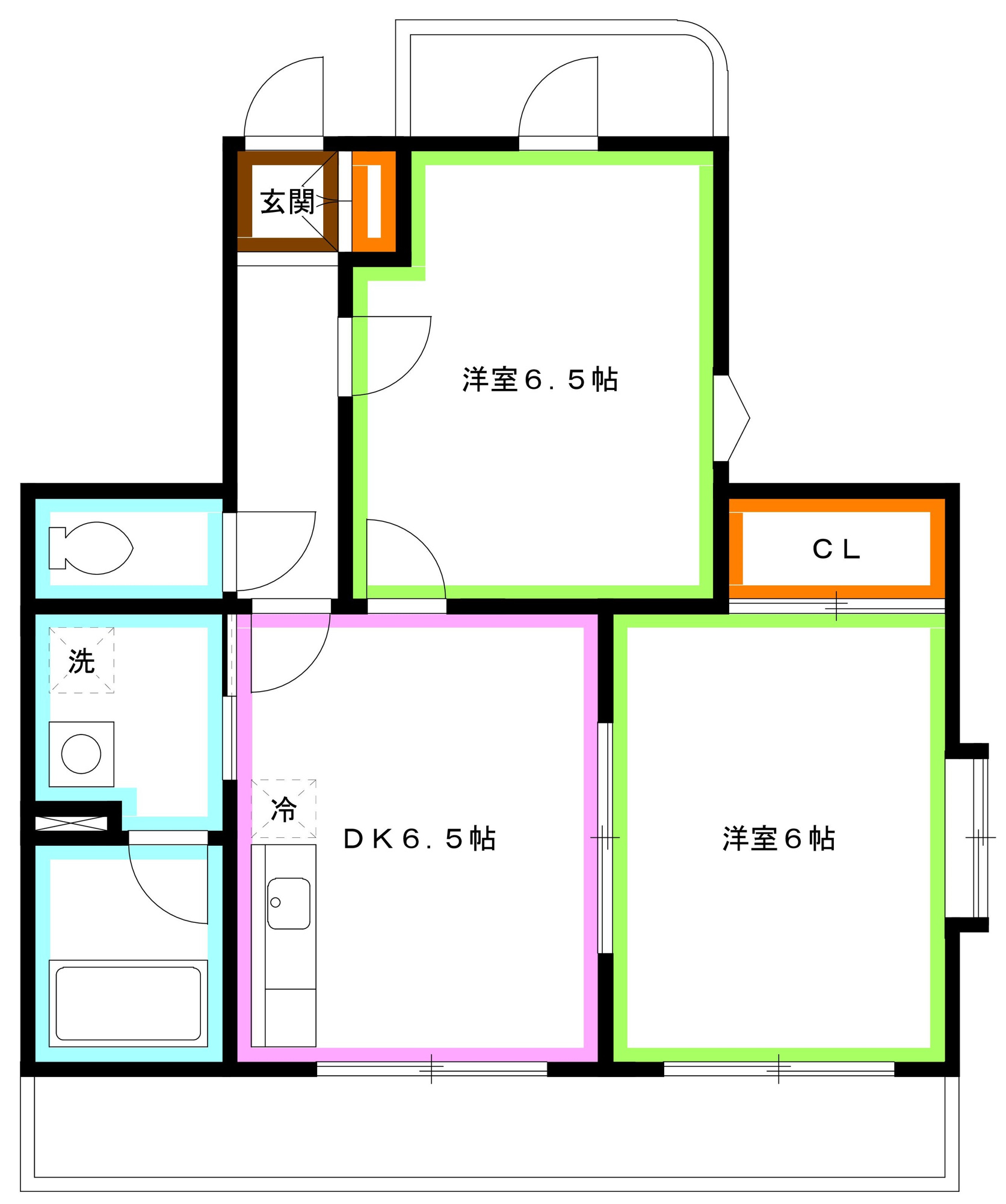 杉並区上荻４丁目の賃貸マンションの間取り