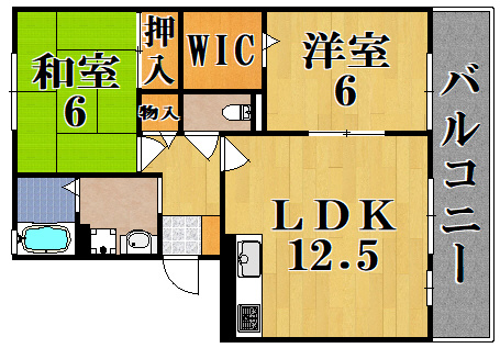 リビングタウン梅美台の間取り