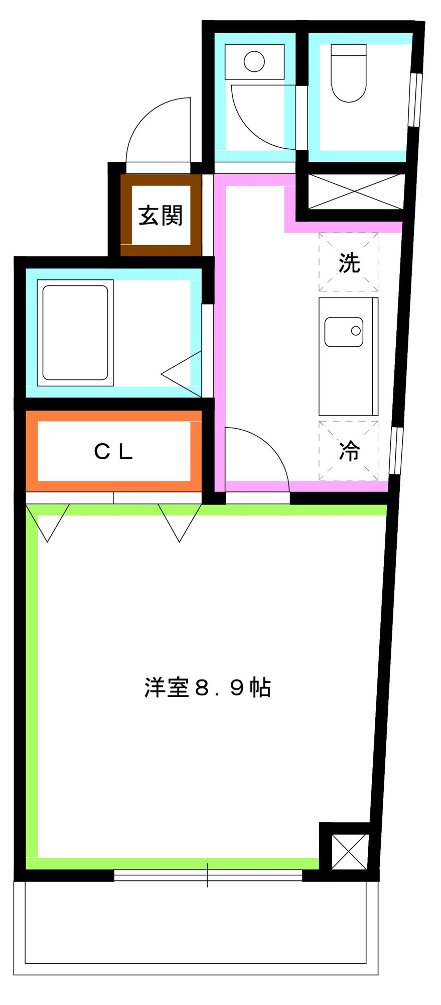 杉並区西荻北３丁目の賃貸マンションの間取り