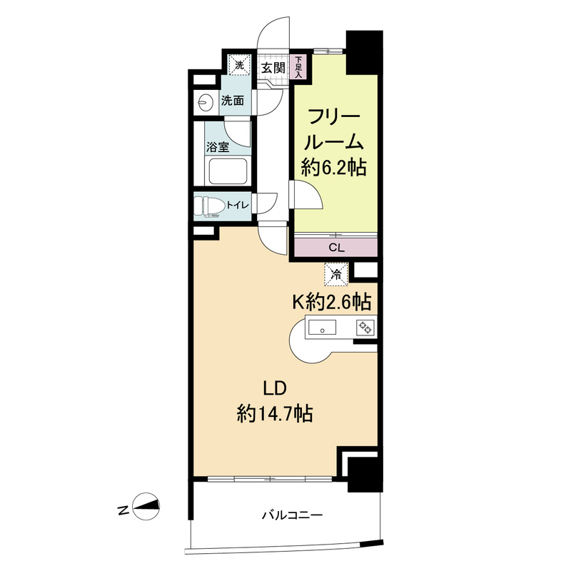 セレッソコート上本町EAST の間取り