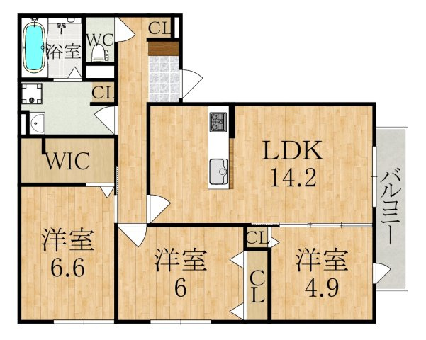 Ｖｉｌｌａ　Ｃａｌｍａの間取り