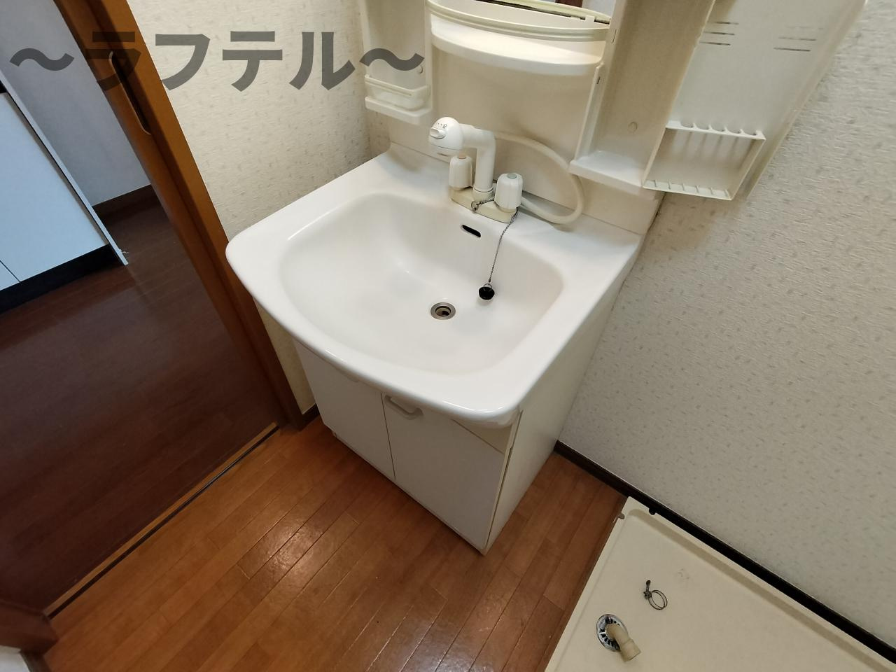 所沢市大字北秋津のアパートの独立洗面台|別部屋イメージ写真
