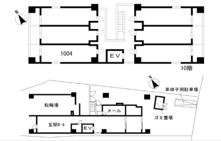N-stage　西所沢駅前の区画図