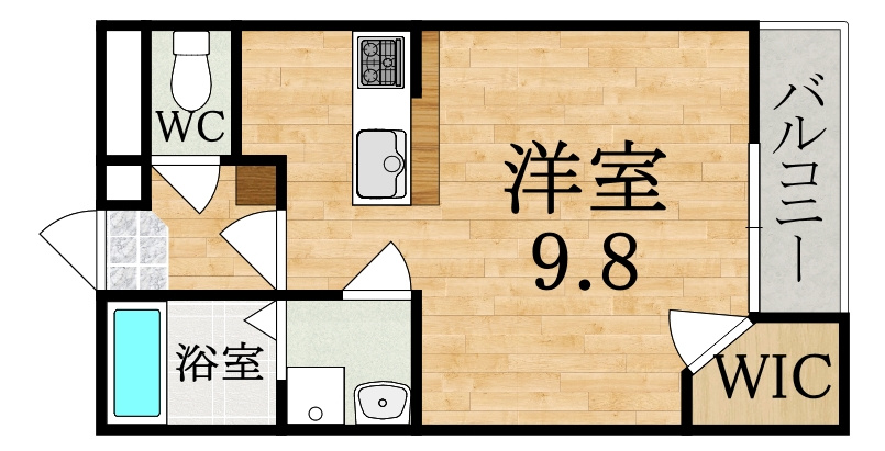 レオパレスＬａ　ＶｉｓｔａⅡ(ラビスタ)の間取り