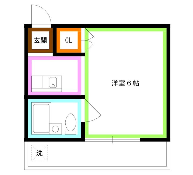 杉並区西荻北５丁目のアパートの間取り