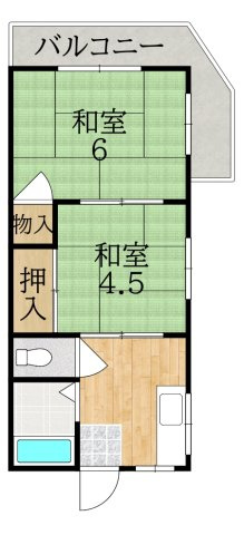 あやめ池パンションの間取り