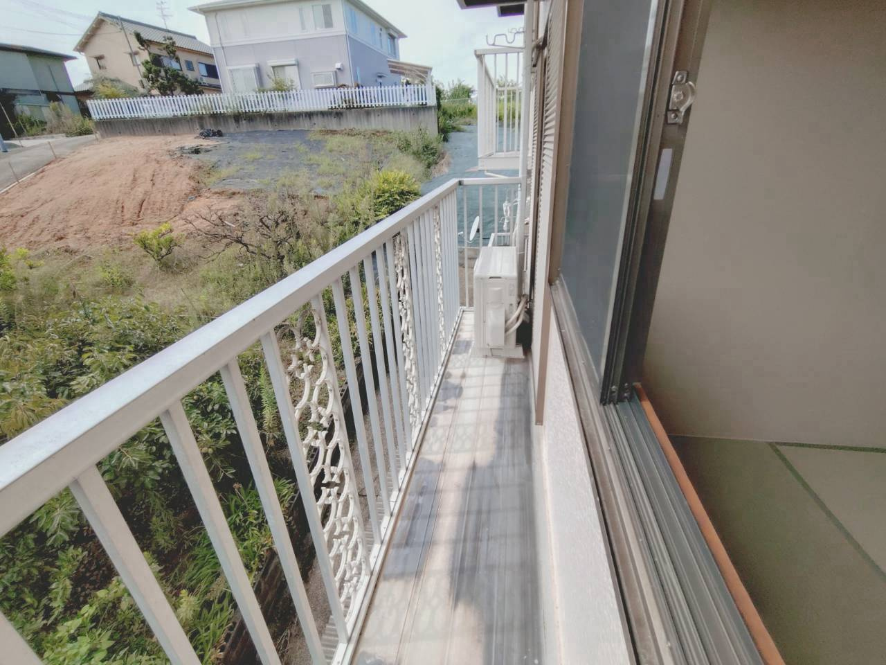 桃山第７ハイツのバルコニー
