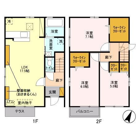 青楓館　壱番館の間取り