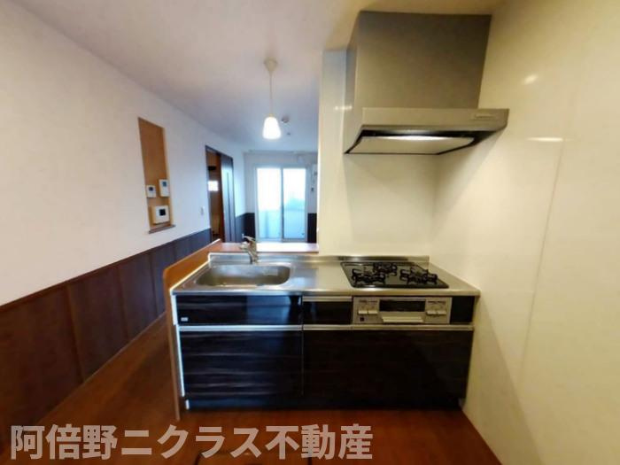 サンハイツ喜連　B棟のキッチン
