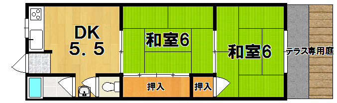 森田ハイツの間取り