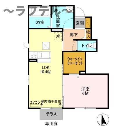 エパティーク　トリアの間取り