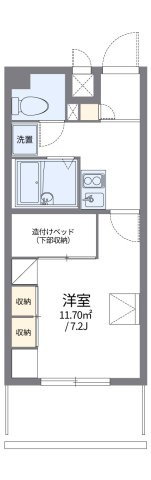 レオパレス佐保川の間取り