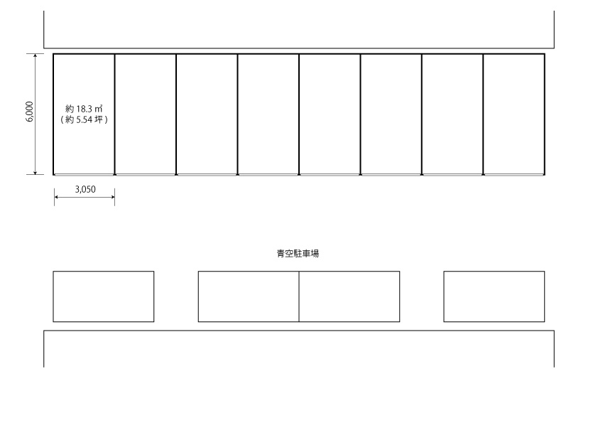 狐井トランクルームの区画図