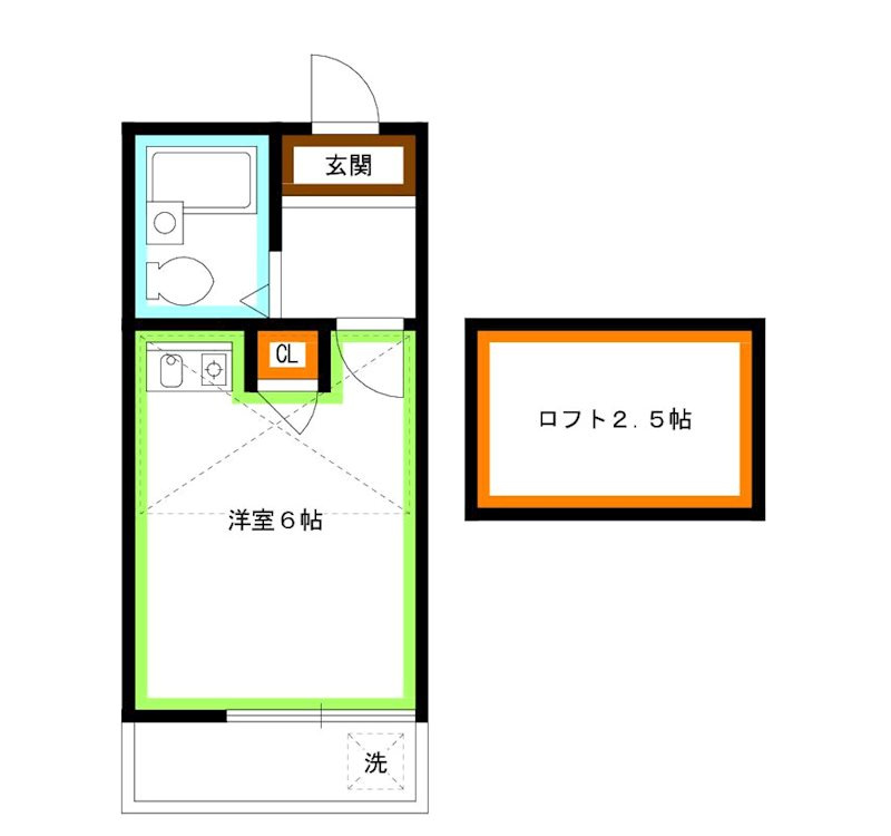 練馬区関町東１丁目のアパートの間取り